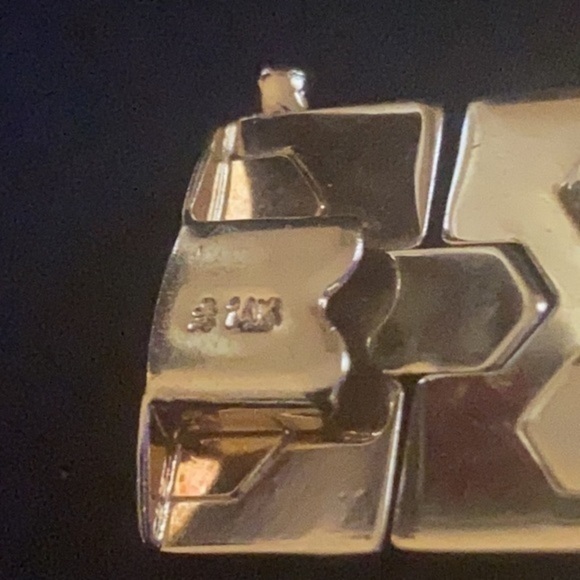 Gold bracelet super gold and gorgeous bracelet unisex solid yellow gold - Picture 9 of 15